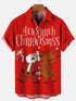 Men's Christmas Funny Graphic Short Sleeve Hawaiian Shirt